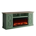 thumbnail image 2 of Pemberly Row 68" TV Stand Media Console For TVs Upto 75" with Fireplace in Green, 2 of 8
