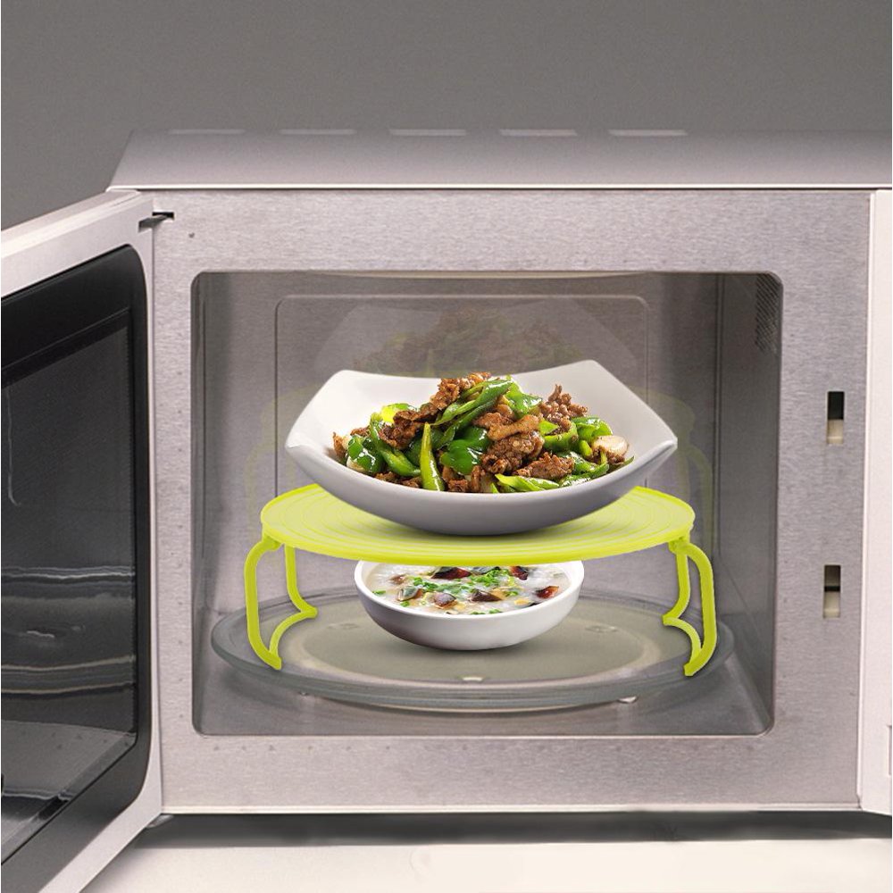 Tebru Plastic Steaming Dish, Tray Rack, For Microwave Oven For Canning Air Fryer