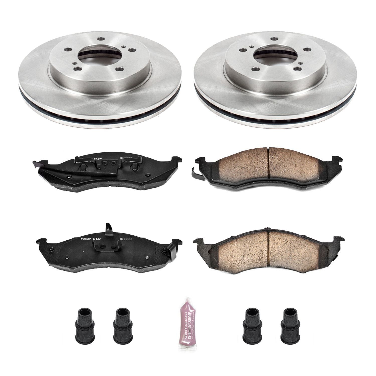 Power Stop Front Stock Replacement Brake Pad and Rotor Kit KOE1823
