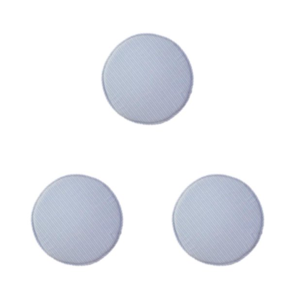 Cojín de asiento Advancent Antideslizante de algodón 33cm Azul blanco