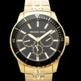 thumbnail image 4 of Michael Kors Cunningham Multifunction Gold-Tone Stainless Steel Men's Watch 44mm MK7154, 4 of 4