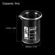 thumbnail image 2 of Uxcell 3Pack 5ml Low Form Glass Beaker, 3.3 Borosilicate Glass Graduated Measuring Cups with Spout, 2 of 5