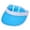 Sky Blue, variant on Women Solid Color Transparent Visor Hat Wide Brim Hollow Top Pvc Plastic Cap Lightweight Waterproof Summer Visor Purple One Size