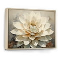 thumbnail image 2 of Designart "Gentle Beige Succulent" Succulent Floater Framed Canvas Prints, 2 of 5