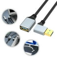 thumbnail image 2 of Zeiwohndc 90 Degree Bend USB 3.0 Extension Cord Multiple Lengths For Hard Drive Flash Drive Webcam, 2 of 14
