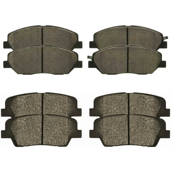 AutoShack 8pcs Front and Rear Ceramic Brake Pad Set Replacement for 2013 2014 2015 2016 Hyundai Santa Fe 2015-2016 Santa Fe XL 3.3L V6 AWD FWD BRKPK133