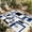 Blue, variant on Blue Black Geometric Outdoor Rug for Patio/Deck/Porch, Non-Slip Large Area Rug 5 x 8 Ft, Modern Minimalist Stripes Aesthetic Indoor Outdoor Rugs Washable Area Rugs, Camping Rug Carpet Runner