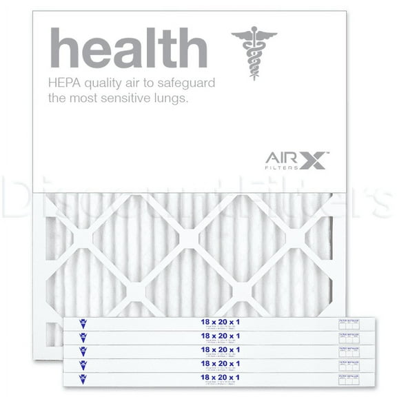 AIRx Filters Health 18x30x1 Air Filter Replacement MERV 13 AC Furnace Pleated Filter, 6-Pack