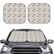 thumbnail image 2 of Fotbe Funny Cat White Juego de 2 Piezas de Parasoles para Parabrisas | Bloqueador Solar para Auto | Accesorios Plegables para Protección Solar Interior-Small, 2 of 6