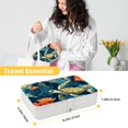 thumbnail image 5 of Turtle PU Leather Jewelry Display Organizer Box with Removable Compartment, Portable Jewelry Organizer, 5 of 6