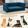 thumbnail image 4 of Aukfa Dog Beds for Medium and Large Dog, 33" Elevated Pet Sofa Bed Support up to 200 lbs, Blue, 4 of 6