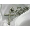 thumbnail image 4 of HIP HOP CZ  BLING STAINLESS STEEL CROSS AND RHODIUM PLATED NECKLACE, 4 of 8