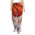 thumbnail image 1 of Fotbe Basketball Shot Pantalones de Pijama para Mujer, Pantalones de Dormir, Pantalones Pj con Cordón y Bolsillos-3X-Large, 1 of 6