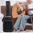 thumbnail image 6 of Electric ,Electric Guitar Case Gig Bag thick padding,Oxford Cloth Double Straps Padding Backpack,Adjustable Shoulder Strap Guitar bag Case,Guitar bag Case Protective 100cmx32cm, 6 of 8
