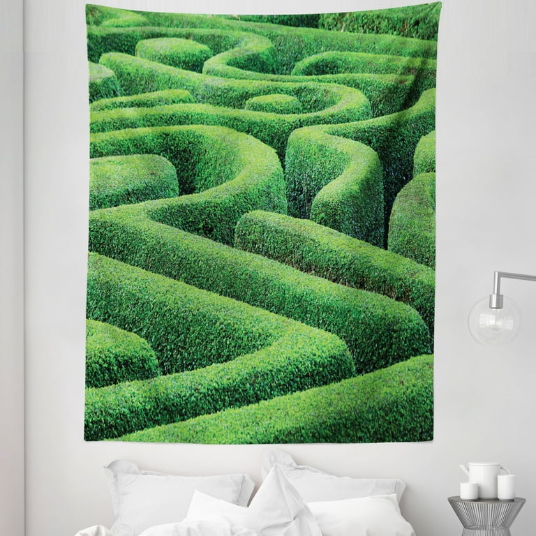 Green discount plant tapestry