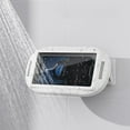 thumbnail image 4 of Ecohintz Waterproof Shower Phone Holder - 480° Rotation & Angle Adjustable Wall Mount, Foldable Extending Case for 6.8" Screens, Suction Cup for Bathroom & Kitchen, Touchscreen-Friendly, White, 4 of 8