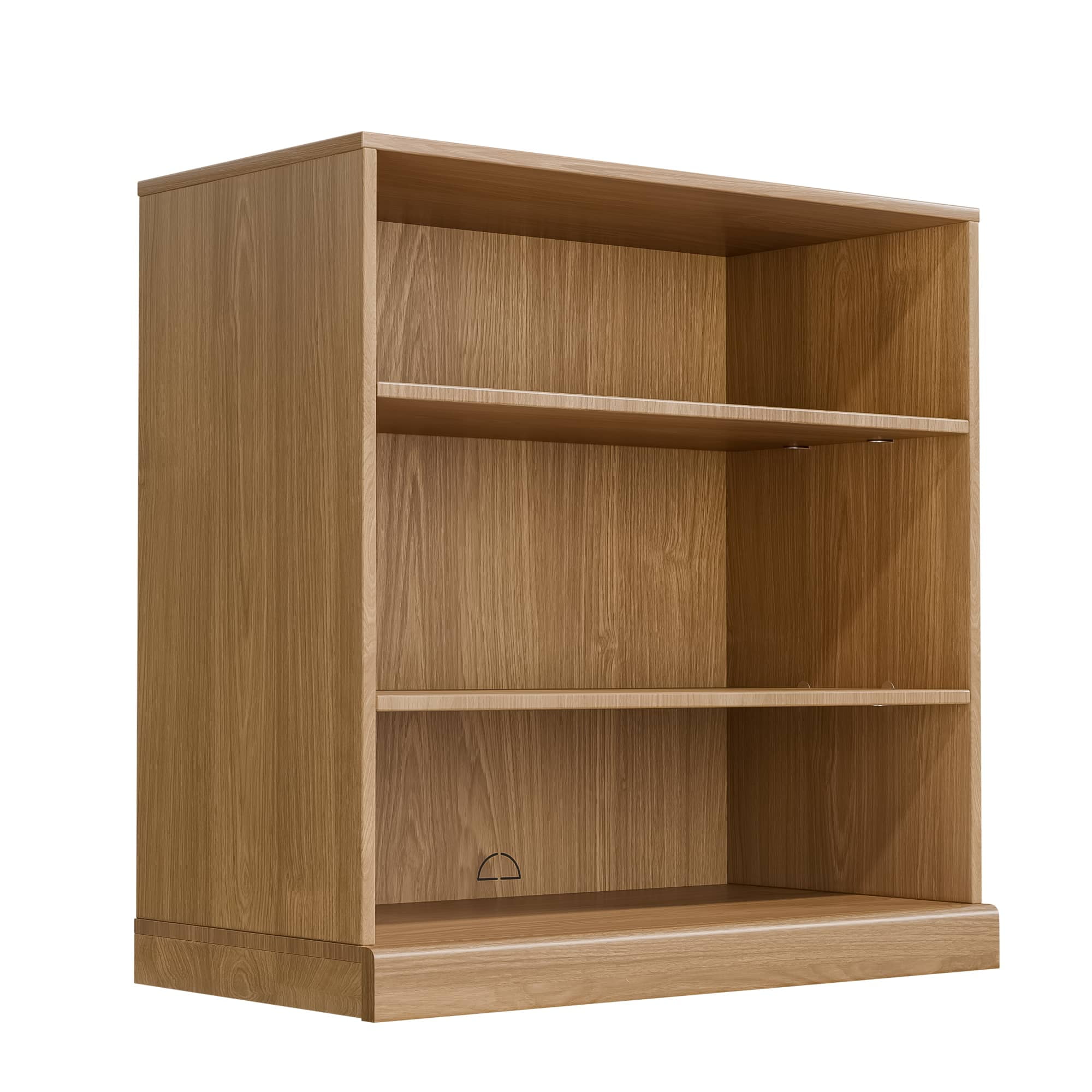 MAYEERTY 41"x31"x16" Doorless Wood Storage Cabinet Combination Cabinets for Living Room, Natural Wood
