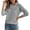 Grey, variant on Women's Side Zipper Stand Collar Pullover Sweater – Long Sleeve Soft Comfortable Knitted Solid Color Fall Winter Casual Outerwear