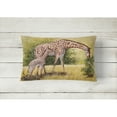 thumbnail image 2 of Carolines Treasures BDBA0309PW1216 Giraffes by Daphne Baxter Fabric Decorative Pillow 12H x16W multicolor, 2 of 3