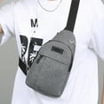 thumbnail image 4 of SLYNSHome Chest Bag for Men Lightweight Durable Crossbody Shoulder Bag Large Capacity Travel Daily Use Fashion Casual - Gray, 4 of 7