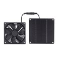 thumbnail image 1 of Ventilador de panel solar Moobody de 3 W, kit de panel solar resistente a la intemperie para gallineros pequeños, invernaderos, cobertizos, casas para mascotas y extractores de ventanas., 1 of 7
