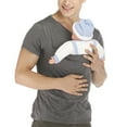 thumbnail image 4 of amropi Men's Baby Carrier Soothe V Neck Short Sleeve Kangaroo T Shirt Grey,L, 4 of 6