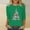 Green, variant on Christmas Shirts for Women Trendy Glitter Xmas Tree Graphic Crewneck 3/4 Sleeve Blouses Loose Casual Ugly Funny Tops