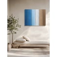 thumbnail image 5 of Blue Brown Wall Art for Living Room,Canvas Picture Wall Decor for Bathroom Bedroom,Gradient Wood Grain Farmhouse Country Painting Artwork for Office Kitchen Hallway Dining Room Home Decor 24"x32", 5 of 8
