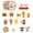 Multicolor, variant on Darzheoy Pretend Play Food Toy for Kids Kitchen Aged 3 4 5, Fast Food Set, Pizza, Burger, Ice Cream, Educational Birthday Toy Gift for Boys Girls