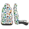 thumbnail image 3 of Fuzoiu Art Of Livings Print Seat Covers Set, Car Seat Covers Front Seats, Car Seat Protector, Car Seat Cushion, Seat Covers Carseat Cover Universal Fit for Most Cars, 3 of 7