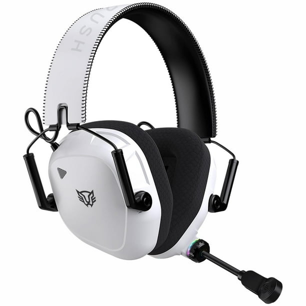 Audifonos Diadema Gamer BALAM RUSH PILOT PRO HS808 Inalambricos Microfono Conexion Dual Bluetooth 5.0 / USB Blanco BR-938594