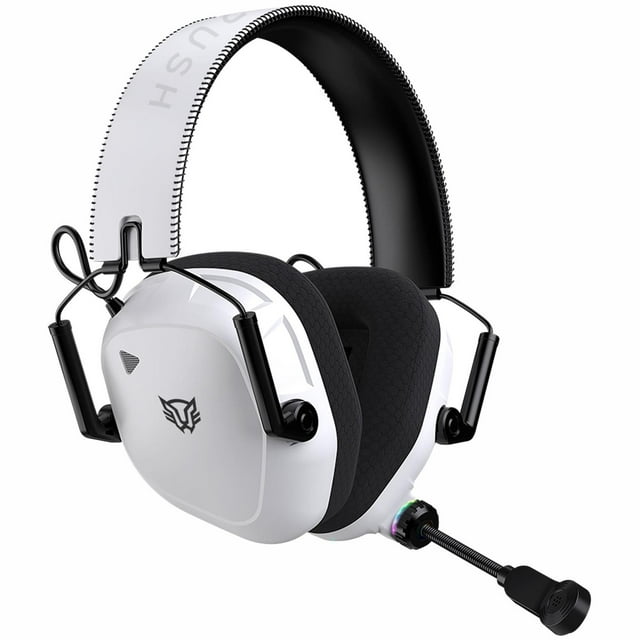 Audifonos Diadema Gamer BALAM RUSH PILOT PRO HS808 Inalambricos Microfono Conexion Dual Bluetooth 5.0 / USB Blanco BR-938594