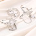 thumbnail image 5 of 3Pieces Opening Rings Geometric Rings Hand Jewelry Chain Rings Adjustable Rings, 5 of 10