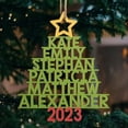 thumbnail image 6 of Tnobhg Christmas Tree Hanging Decoration Hollow Family Name Letter Wooden Reusable Xmas Party Ornament Pendant Holiday Decor Festival Gift, 6 of 7