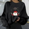 thumbnail image 1 of Qiopertar Mode Femme Décontractée Imprimé Col Rond Manches Longues Amples Hauts Courts Blouse Chandails en Molleton Sans Capuche Offres de la Semaine Liquidation à Moins de 5$ jusqu'à 90 % de Réduction, 1 of 6