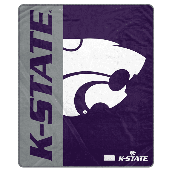NCAA Kansas State Wildcats 50x60 Inch Ultra Soft Tailgate Throw