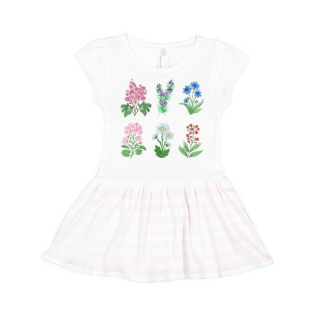 

Inktastic Beautiful Wild Flowers Gift Toddler Girl Dress