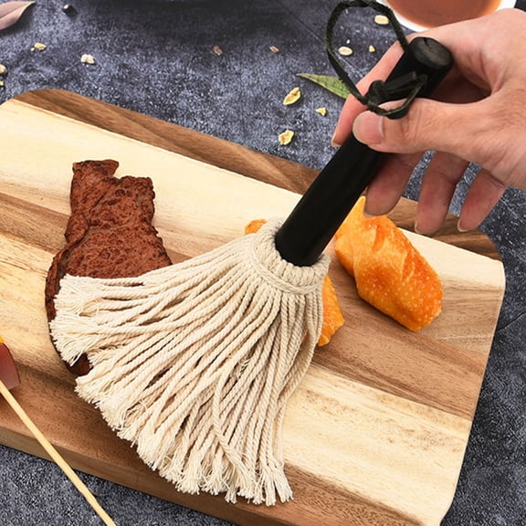 OUNONA Mop Brush for Roasting Grilling BBQ Convenient Oil Brush Grilling Oil Brush Handheld Brush Barbecue Brush Baking Brush Barbecue Oil Brush