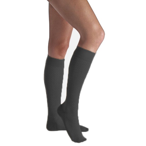 Jobst Casual Wear Knee High-20-30-Black-Medium-DISC