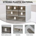 thumbnail image 6 of 3Pcs Plastic Cupboard Organizer Large Capacity Tea Bag Storage Box with Transparent Drawer Stackable Desktop Organizer for Office, 6 of 9