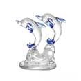 thumbnail image 5 of Animales y plantas marinos de Crystal Crafts, dos adornos de estilo simple en miniatura para sala de estar, dormitorio y delfín azul marino, 5 of 5
