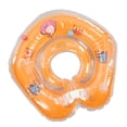 thumbnail image 2 of Anillo de natación inflable con forma de delfín para recién nacidos y bebés, seguro y ajustable, color naranja, 2 of 14