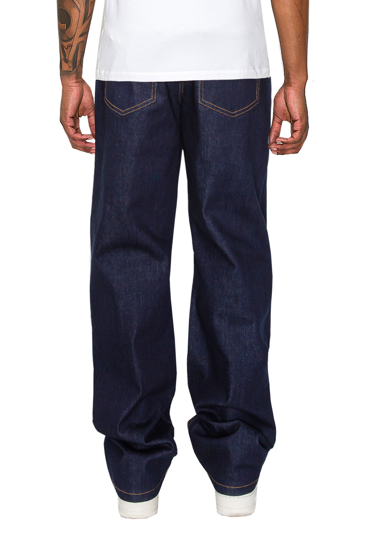 Victorious Men's Essential Baggy Raw Denim Jeans DL998