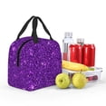 thumbnail image 5 of Sikiie Purple Glitter Lunch Bag for Women & Men Adult Insulated Lunch Box, Food Lunch Containers Lunch Tote Bags for Work, Travel, Outdoor, 5 of 8