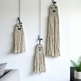thumbnail image 3 of Halloween Handmade Cute Ghost Macrame Decoration, Spooky Woven Halloween Decoration Indoor & Outdoor Party, Cute Wall Hanging Decoration for Haunted House Party Front Door Porch Yard Tree(B), 3 of 5