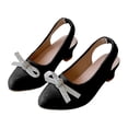 thumbnail image 6 of Splozh Toddler Girl Mary Jane Shoes Girls' Low Heels Big Kids' Closed Toe Dress Shoes Party Birthday Performance Black,US 1.5, 6 of 6