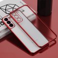 thumbnail image 1 of Funda transparente de silicona con marco cuadrado chapado de lujo para Samsung Galaxy S21 FE S21 S22 S23 Ultra Plus 5G, funda trasera transparente Deng Xun unisex, 1 of 2