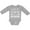 AC-Heather Grey, variant on I Got It from My Grandma Boys or Girls Long Sleeve Baby Bodysuit