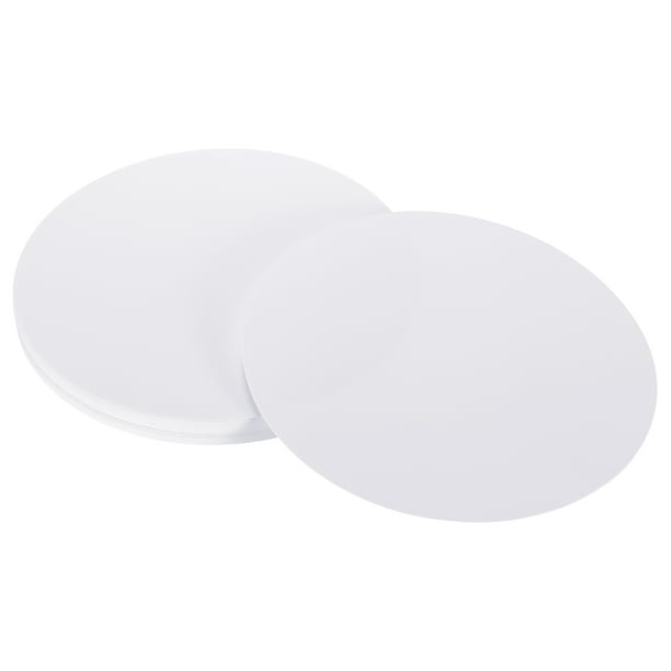 Uxcell Papel Kraft en Círculo, Papel de Cartulina en Forma Redonda para Tableros de Anuncios de Suministros de Arte, Origami, Manualidades en Papel Blanco 6 x 6 Pulgadas