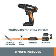 Worx WX100L 20V Power Share 3/8 Drill/Driver (Battery & Charger Included)